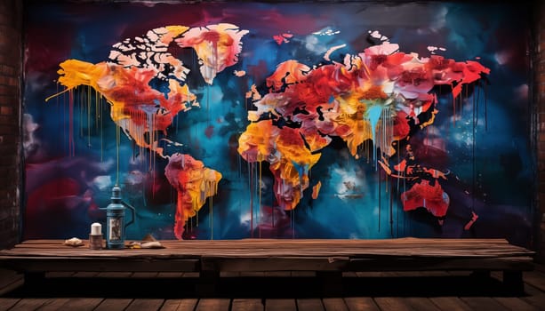World map - abstract background. High quality photo