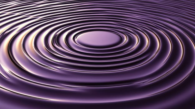 Set of concentric circles are spreading out from the center, creating a relaxing purple pattern