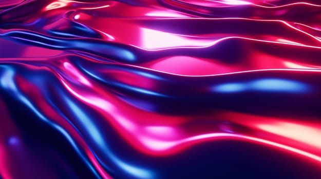 Abstract background showing a neon flowing liquid waving