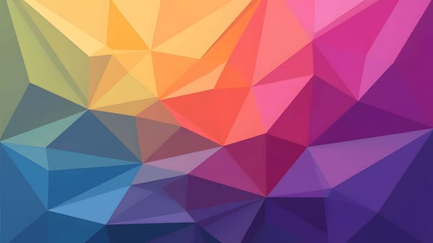 colorful polygonal mosaic texture background, generative ai. High quality photo