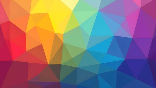 colorful polygonal mosaic texture background, generative ai. High quality photo