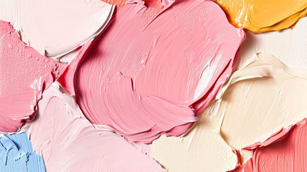 Thick oil paint forming an abstract pattern, creating an artistic textured background