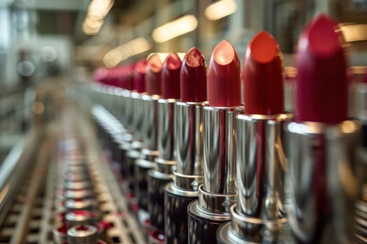 Lipsticks provide vibrant hues and a glossy finish to enhance and define lips, ideal for versatile and stunning makeup styles.