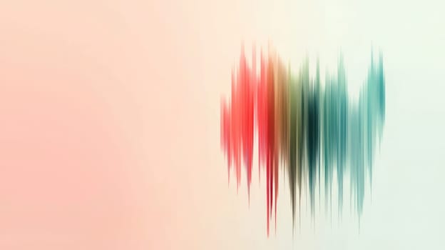 Abstract design featuring fluctuating colors and soft gradients evokes sense of calm.