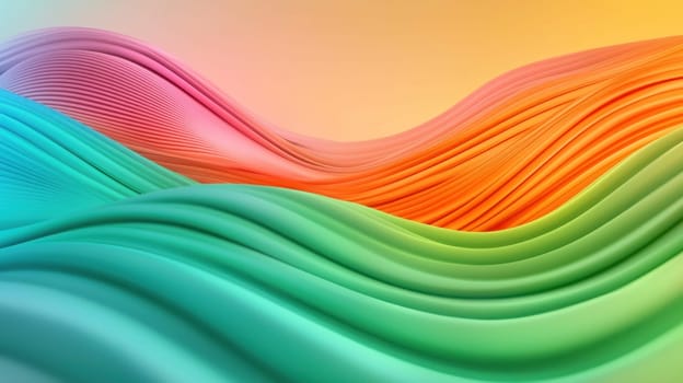 Flowing waves of vibrant colors create dynamic and modern design.