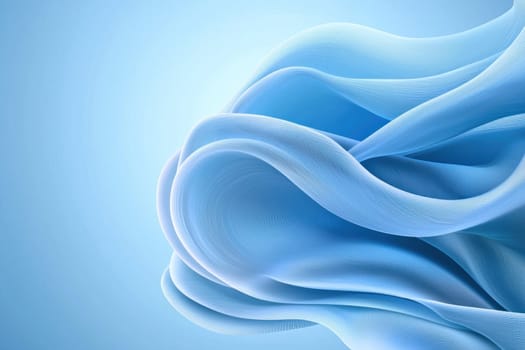 Soft blue waves create calming, minimalist abstract design.