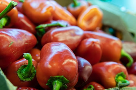 natural grocery market food nutrition healthy fresh produce ripe pepper organic fruit