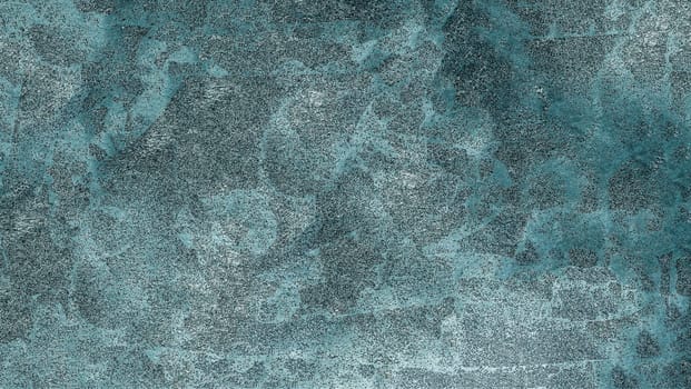 Rough mottled background with a raised blue texture in close-up