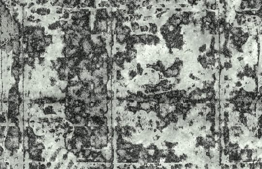 Grunge rough texture with gray-white spots on the surface close-up