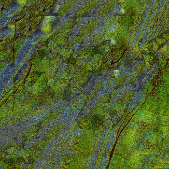 Grunge colorful background with spots and scratches in a green tone