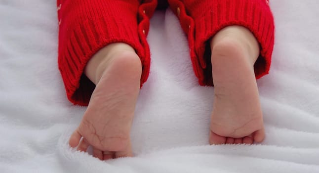 newborn baby's feet new year