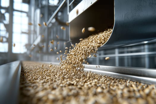 Grain export: shipment of wheat to international markets, agricultural trade growth, stabilizing food supply, economic cooperation through seamless movement of essential crops worldwide