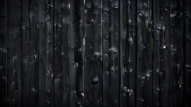 Dark burnt wood texture background with rustic charred patterns, ideal for projects