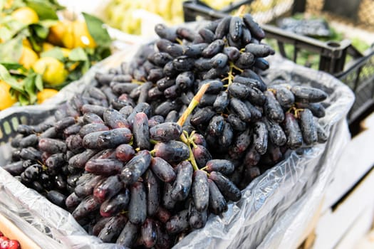 summer purple food natural fresh fruit wine market closeup black agriculture healthy sweet