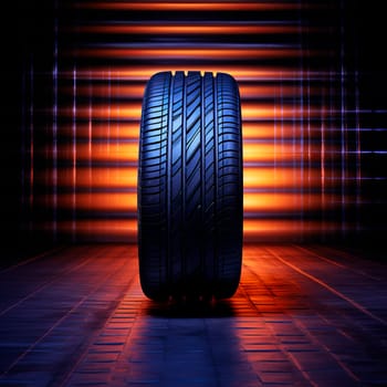 Car new tire close-up. minimalism. High quality photo