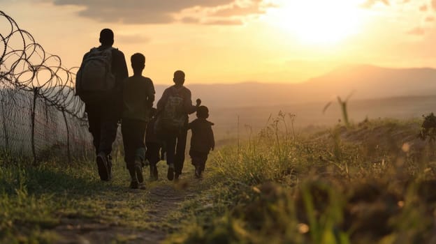 Faces of displacement: portrait refugees driven by conflict, poverty, environmental catastrophes, reflecting human cost major international issues, importance of empathy in finding lasting solutions