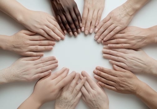 Unity in diversity: colleagues from various backgrounds, reflecting shared happiness, mutual respect, and harmony in relationships, celebrating the strength of unity across different nationalities