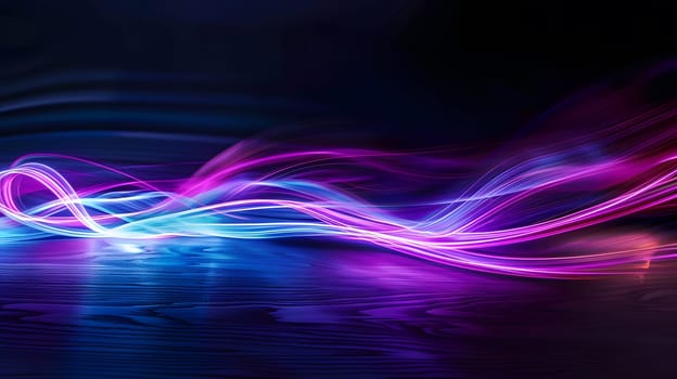 Colorful light trails in motion, creating a mesmerizing abstract background.
