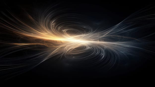 An elegant abstract background featuring soft light flares and intersecting rings. This dynamic design captures a sense of movement and ethereal beauty.
