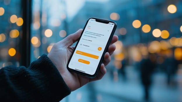 smartphone displaying digital security lock, ensuring financial safety.