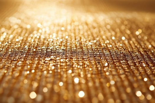 A shimmering background of golden sequins, creating a festive and glamorous mood..