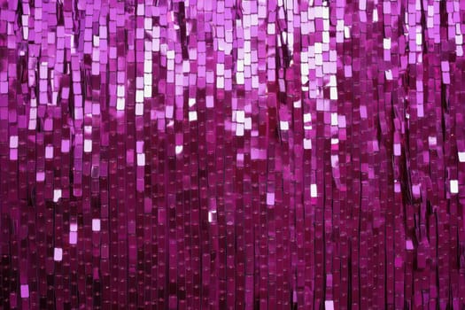 A shimmering background of silver sequins, creating a festive and glamorous mood..