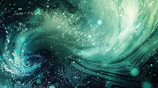 Dive into the mesmerizing world of digital art with swirling ethereal strokes that mimic the enchanting colors of auroras. This captivating visual experience invites you to explore the fluidity and movement in digital creations showcasing the artistic potential of abstract water-inspired designs.