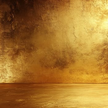 The golden background radiates warmth and elegance, providing an exquisite and inviting setting for artistic displays and product photography.