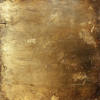 The surface showcases an aged gold finish with intricate textures, capturing light beautifully and exuding a vintage charm ideal for artistic applications.