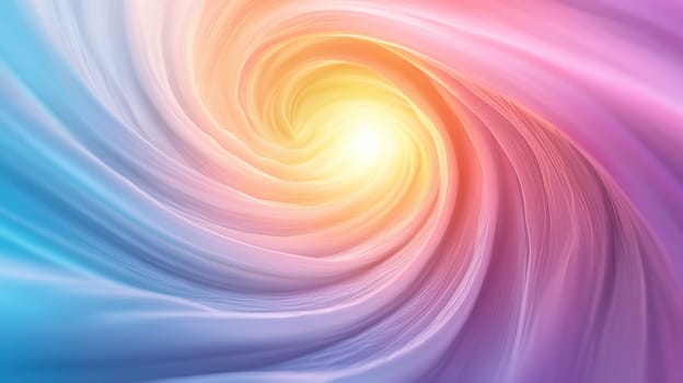 swirling vortex of soft colors and light creates serene atmosphere.