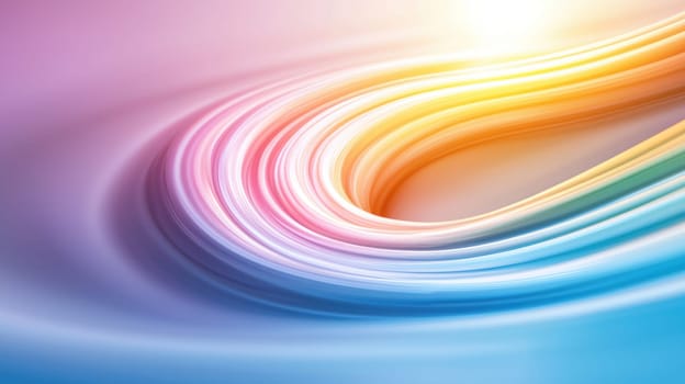 swirling vortex of soft colors and light creates serene atmosphere.