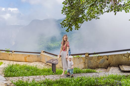 Female tourist exploring Sumidero Canyon National Park, Mexico. Adventure, natural exploration, and travel experience concept.
