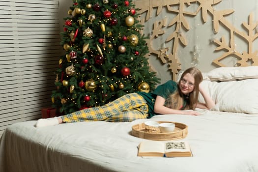 bed caucasian kid fun happy lifestyle childhood play adorable little cute face beautiful child home