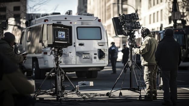 Broadcast work: engaging in various roles within television industry, including direction, writing, editing, illustrating artistry involved in crafting compelling stories for viewers worldwide