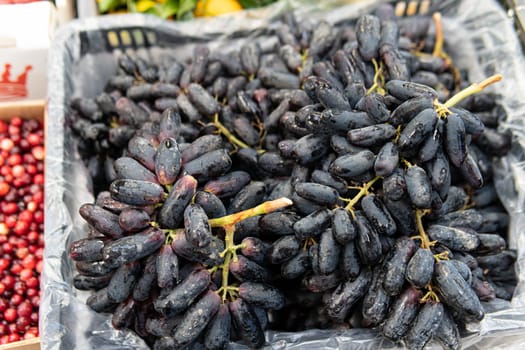 agriculture market black food healthy wine closeup purple fresh sweet natural summer fruit