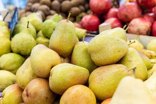 vegetarian agriculture freshness diet ripe background organic healthy food pear fruit fresh green