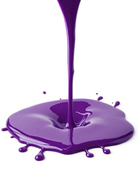 vibrant purple liquid flows gracefully, creating stunning visual effect.