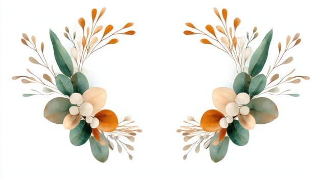 Floral arrangement with abstract shapes and soft colors, perfect for decor.