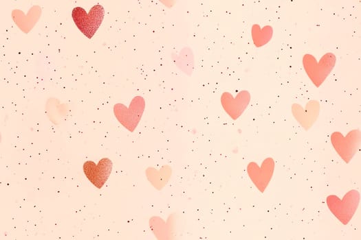 Abstract watercolor heart background. Concept love, valentine day greeting card..
