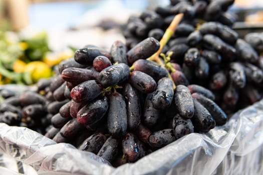 closeup food healthy black agriculture sweet fruit fresh purple wine market natural summer