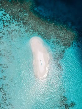 Sandbank experience with picnic in Gaafu Dhaalu Atoll Maguhdhuvaa Island, Maldives. High quality photo