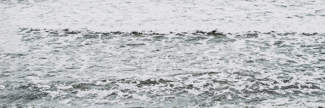 Real photo sea water waves, abstract background, nature power, pale grey light contrast matte more tone in stock.