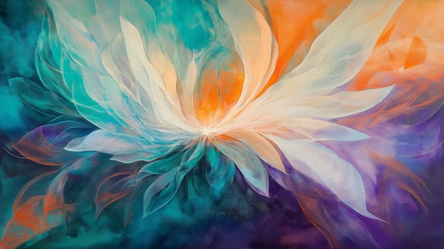 Dynamic abstract artwork featuring vibrant arrows and a central energetic line. rich multicolored background with flowing shapes creates a sense of movement and energy, perfect for creative and modern design concepts.