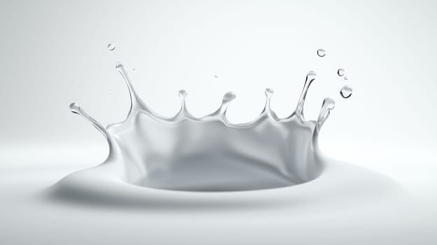 sharp, clean splash of clear water creates stunning visual effect.