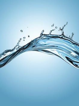 sharp, clean splash of clear water creates refreshing visual effect.