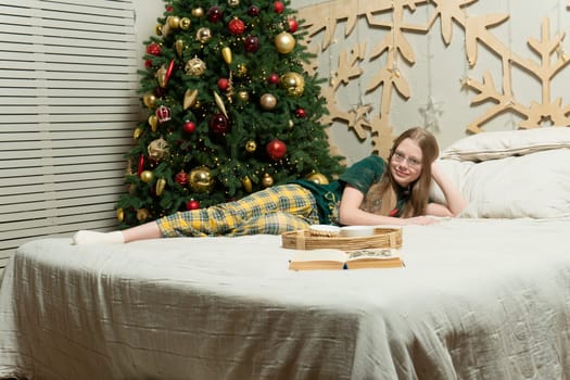 little cute home child beautiful caucasian bed adorable face kid play happy fun lifestyle childhood