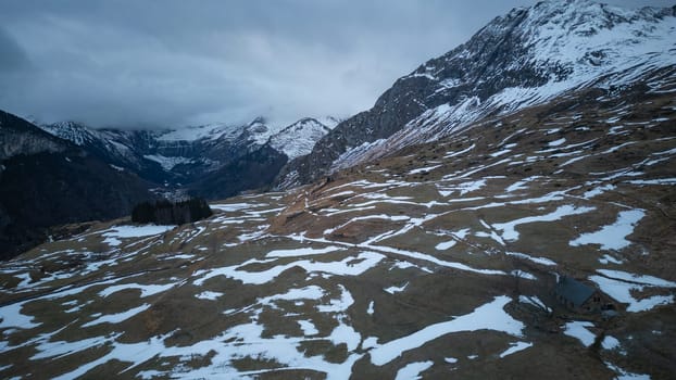 Sunset over the Pyrenees mountains near Gavarnie, High quality 4k footage