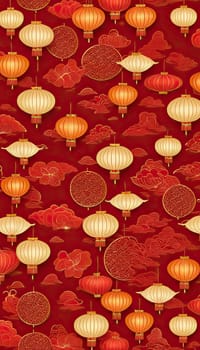 Red background for chinese new year celebrations and festive occasions.2025 year of the snake chinese new year. 3d render .Vertical picture, ideal forsocial media stories background. AI generated.