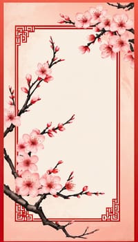 Pink envelope for chinese new year celebrations and festive occasions. 2025 year of the snake chinese new year. 3d render .Vertical shot, ideal forsocial media stories background. AI generated.