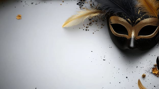 Masquerade elegance: carnival Venetian mask blending tradition, mystery, reflecting intricate craftsmanship, timeless allure of hidden identities during vibrant festivities